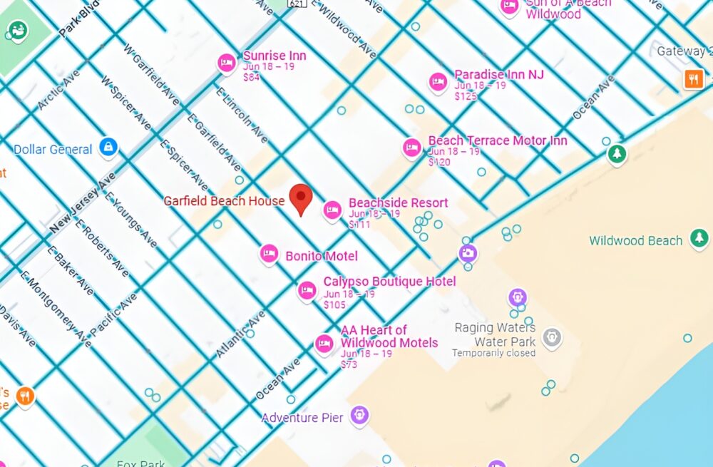 places to stay in Wildwood within 2 blocks of the beach